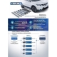 Пороги алюминиевые Rival Black New для Geely Atlas 2018-2021 F173ALB.1903.2